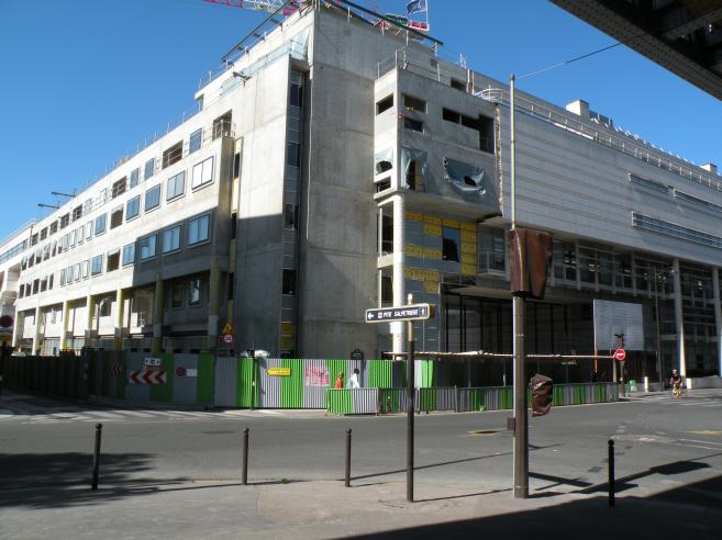  immeuble en construction, Hôpital de la Pitié Salpetriere